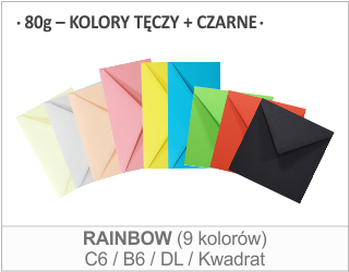 Koperty kolorowe / RAINBOW
