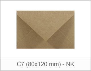 C7 Eko Kraft (80x120 mm) - NK (klapka trójkątna)