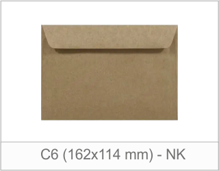 C6 Eko Kraft (162x114 mm) - NK