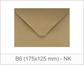 B6 Eko Kraft (175x125 mm) - NK (klapka trójkątna)
