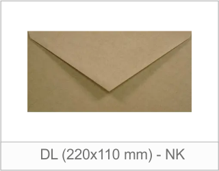 DL Eko Kraft (220x110 mm) - NK (klapka trójkątna)