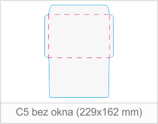 Koperta C5 bez okna (229x162 mm) – druk z arkusza