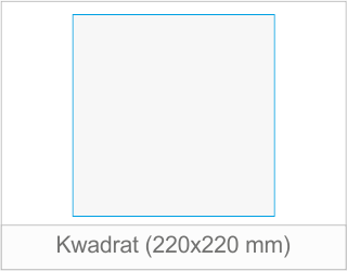 Koperta Kwadrat (220x220 mm) - druk z arkusza