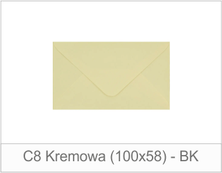Koperta C8 Kremowa (100x58) - BK