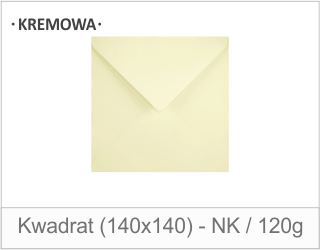 Kwadrat Kremowa (140x140) - NK / 120g 