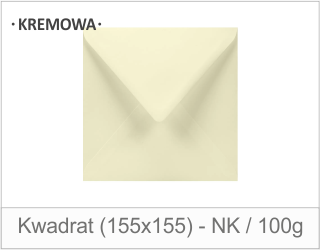 Kwadrat Kremowa (155x155) - NK / 100g