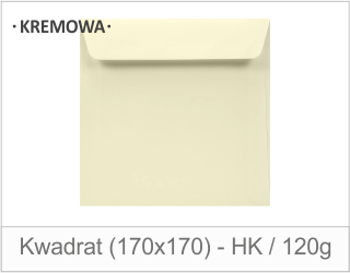 Kwadrat Kremowa (170x170) - HK / 120g