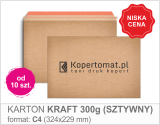 KARTON KRAFT 300G (SZTYWNA) / C4 (324x229)