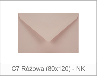 C7 Różowa (120x80) - NK