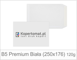 Koperta B5 Premium Biała (125x176)
